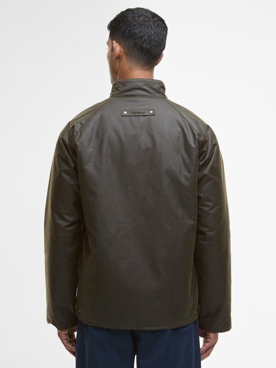 Product image 2 of 7, which shows Barbour Cordhill Cotton Waxed Jacket, Archive Olive, S