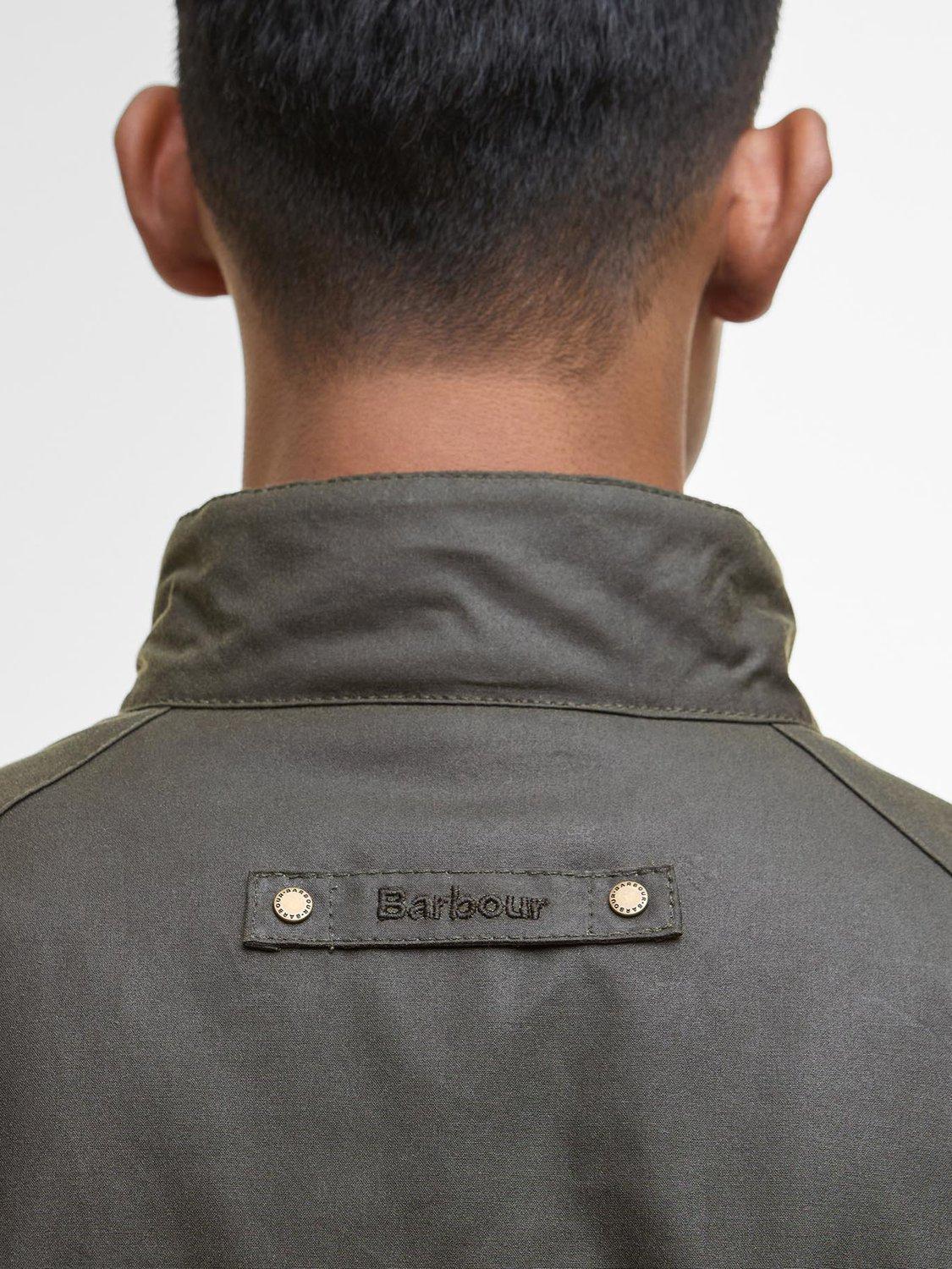 Product image 4 of 7, which shows Barbour Cordhill Cotton Waxed Jacket, Archive Olive, S