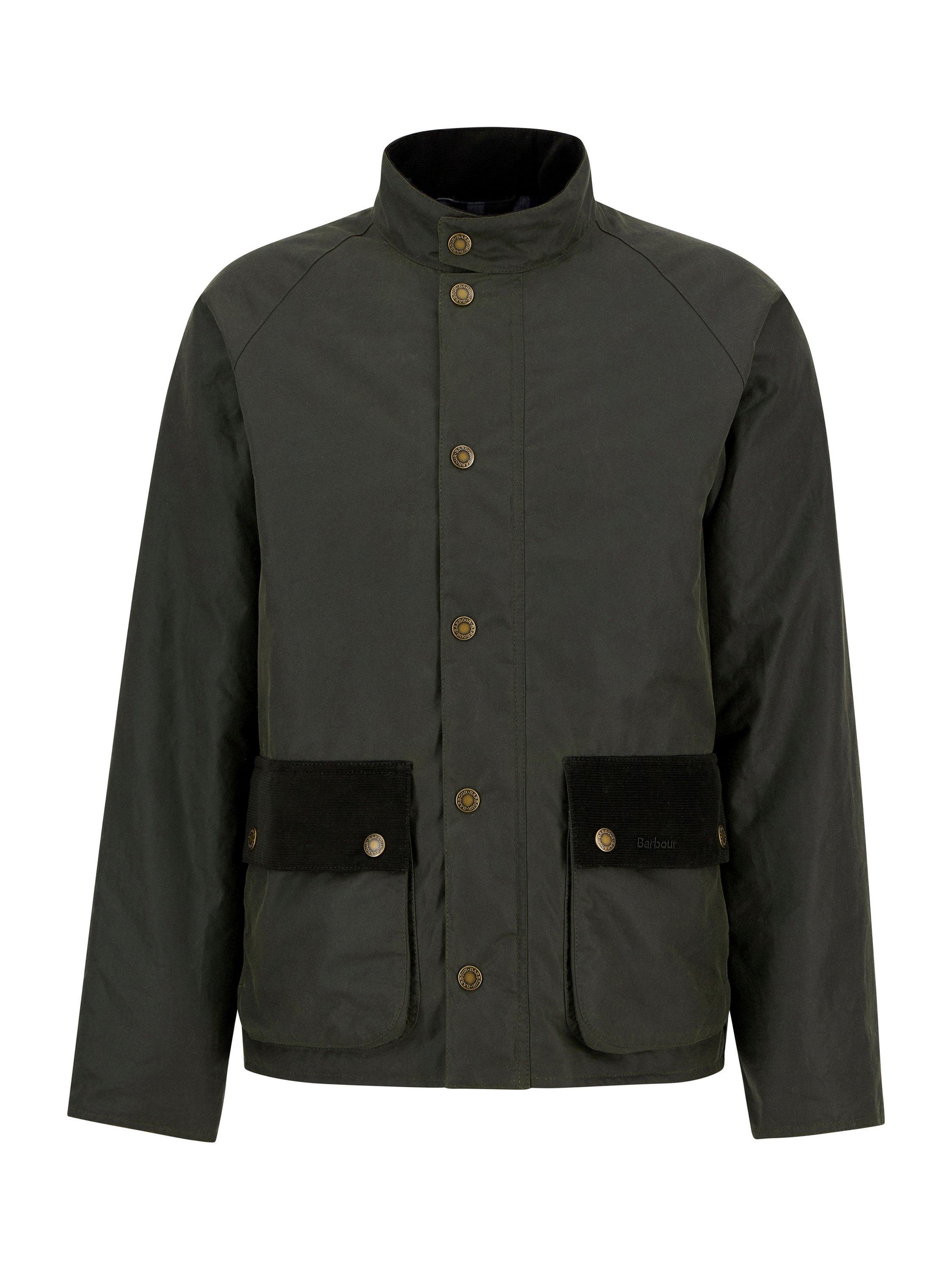 Product image 7 of 7, which shows Barbour Cordhill Cotton Waxed Jacket, Archive Olive, S