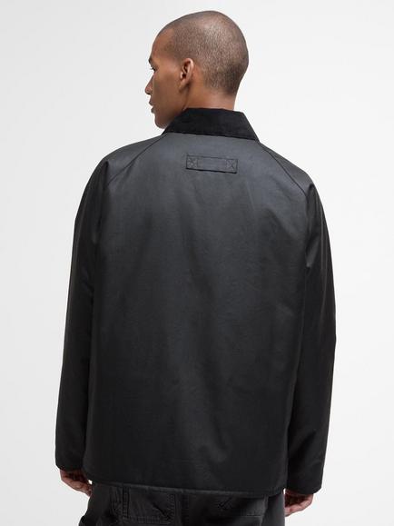 Barbour Tract Waxed Cotton Jacket, Black - view 2, Black