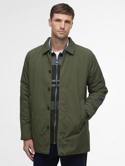Barbour Wadded Lorden Showerproof Mac, Olive, Olive