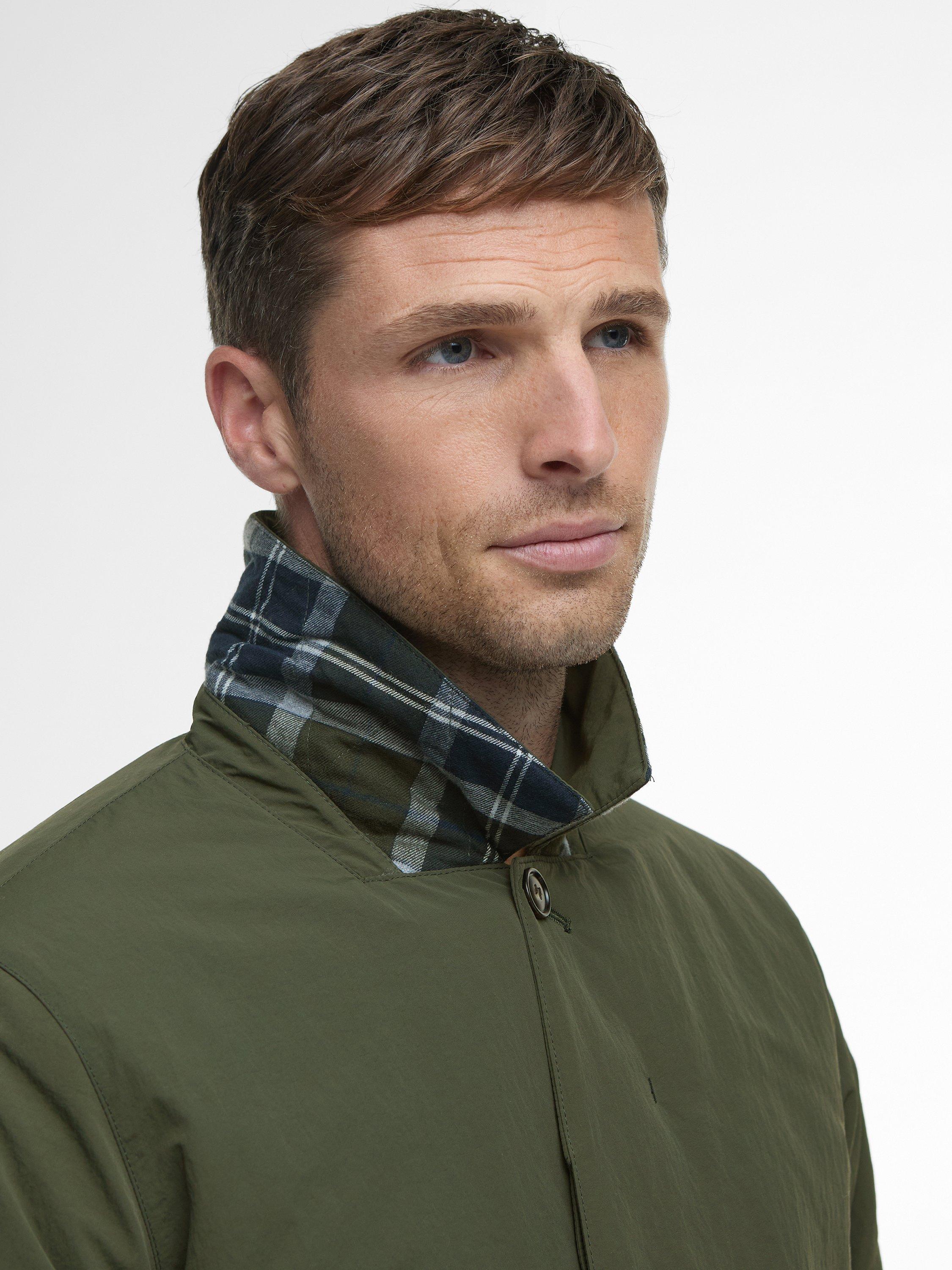 Product image 3 of 7, which shows Barbour Wadded Lorden Showerproof Mac, Olive, S
