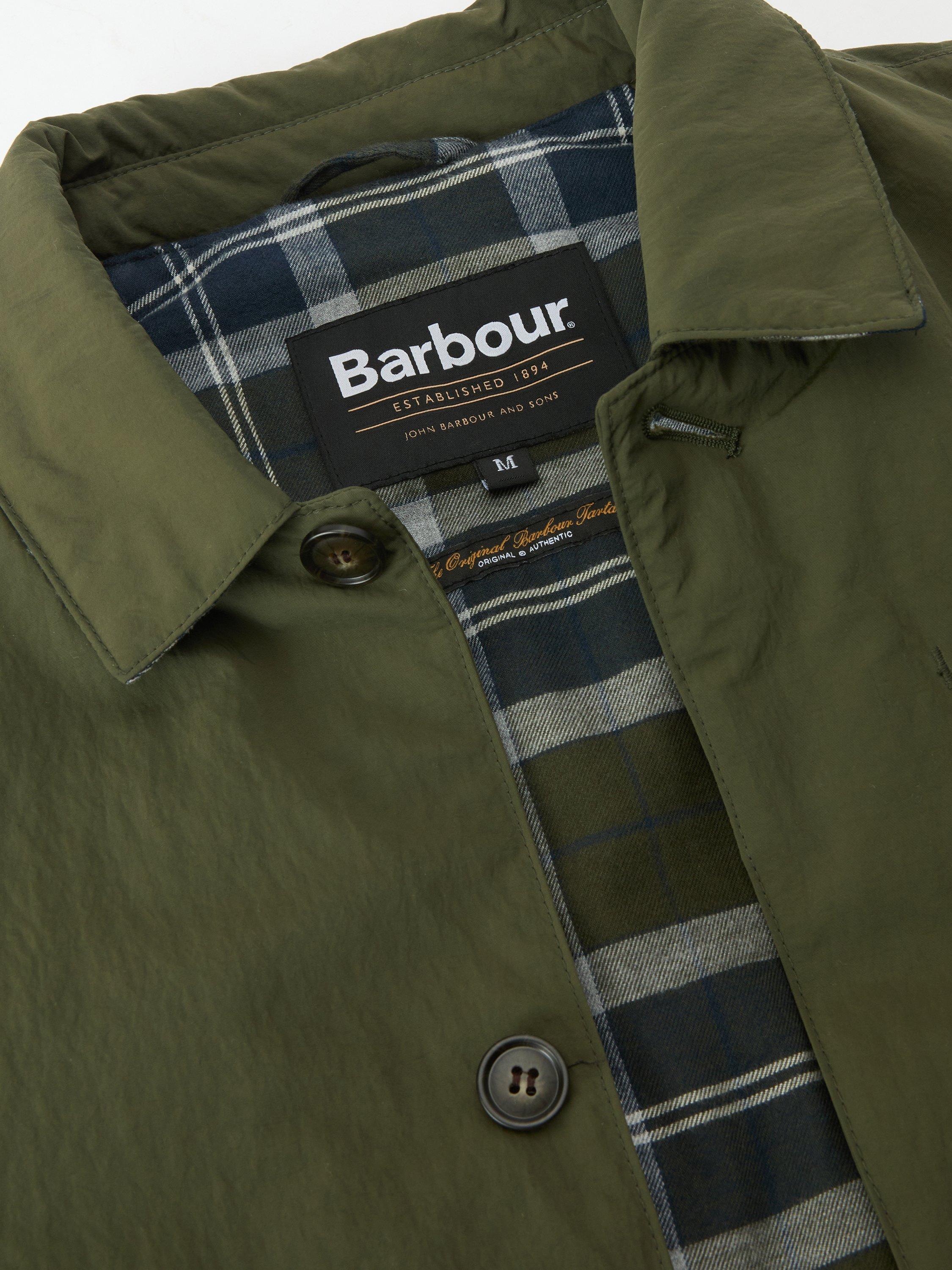 Product image 5 of 7, which shows Barbour Wadded Lorden Showerproof Mac, Olive, S