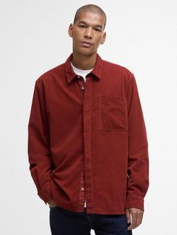 Barbour Haltcliff Cotton Corduroy Relaxed Shirt, Fired Brick, Fired Brick
