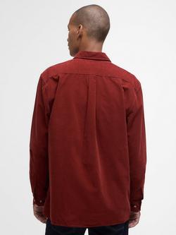 Barbour Haltcliff Cotton Corduroy Relaxed Shirt, Fired Brick - view 2, Fired Brick