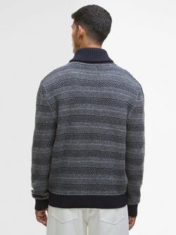 Barbour Helmsley Wool Knit Cardigan, Navy - view 2, Navy