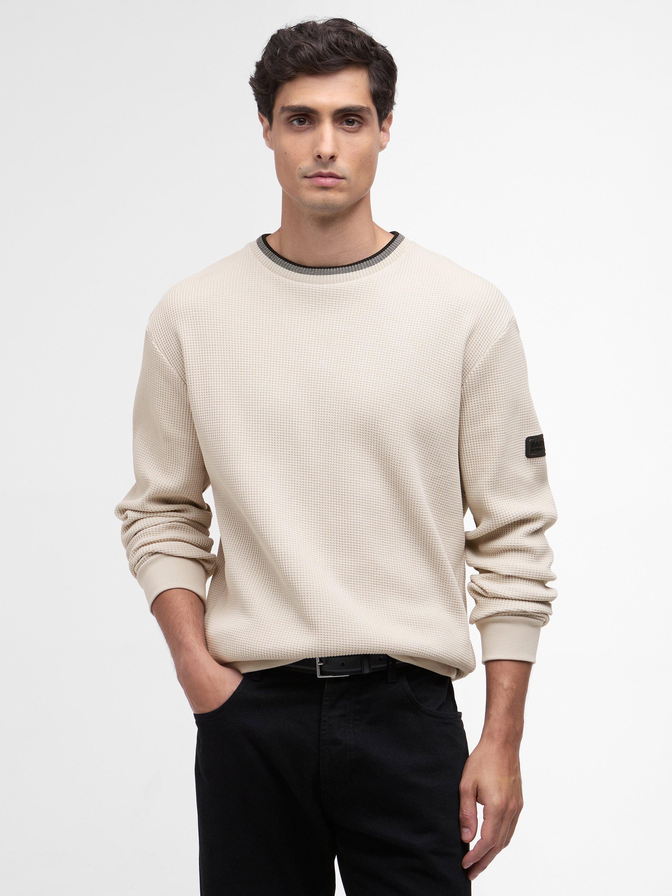 Product image 1 of 5, which shows Barbour International Callum Sweatshirt, Mist, S