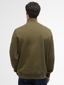 Barbour International Rufforth Half Zip Jumper, Light Sage - view 2, Light Sage