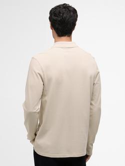 Barbour International Marshall Cotton Regular Fit Long Sleeve Polo Shirt, Mist - view 2, Mist