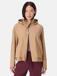 Sweaty Betty Motion Waterproof Cropped Parka, Golden Beige