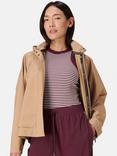 Sweaty Betty Motion Waterproof Cropped Parka, Golden Beige