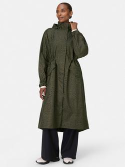 Sweaty Betty Motion Technical Longline Parka, Green Leopard, Green Leopard