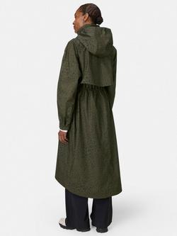 Sweaty Betty Motion Technical Longline Parka, Green Leopard - view 2, Green Leopard