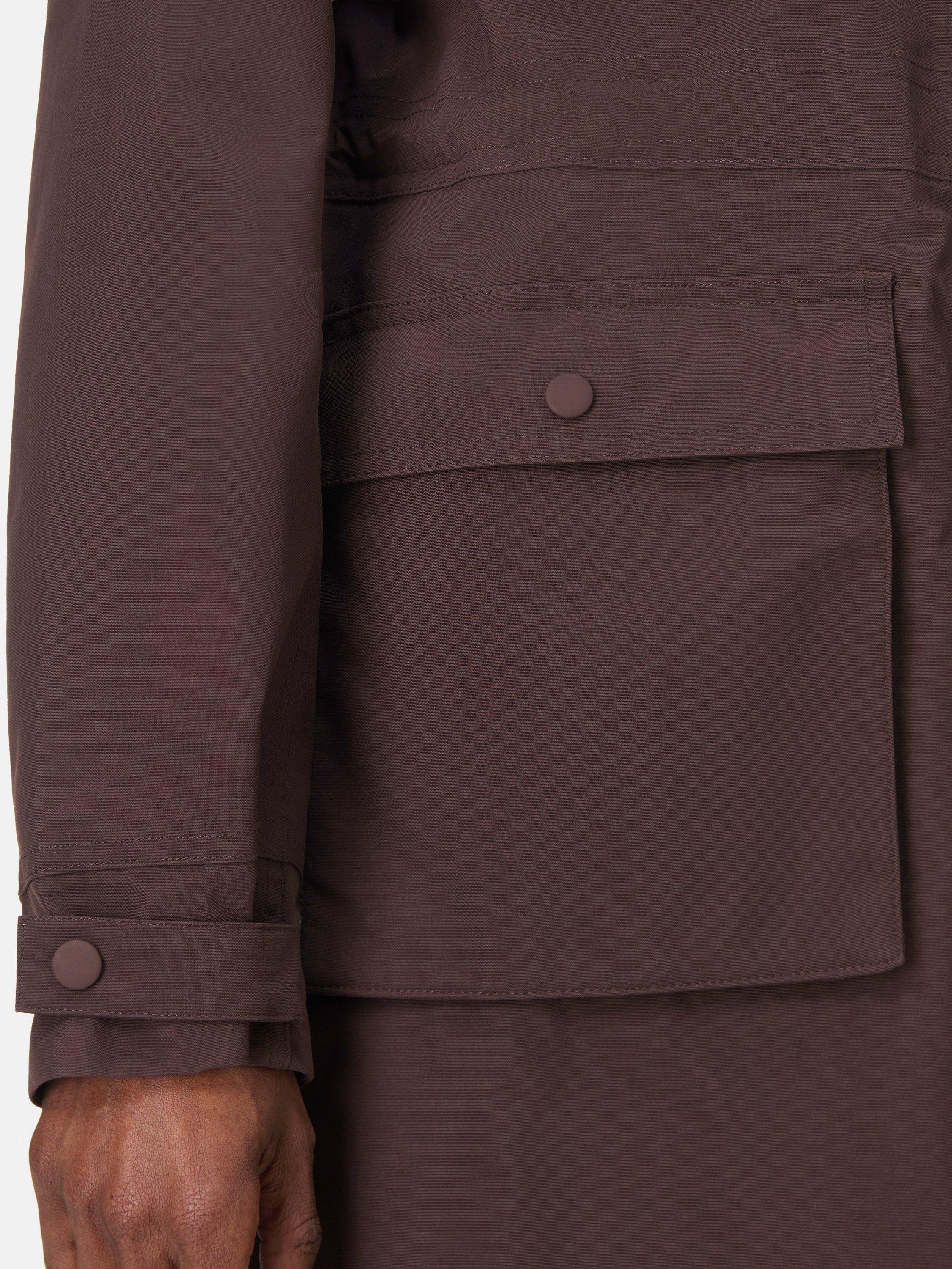 Product image 7 of 10, which shows Sweaty Betty Stride Waterproof Parka, Sable Brown, S