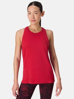 Sweaty Betty Athlete Featherweight Loose Seamless Tank Top, Pepper Red