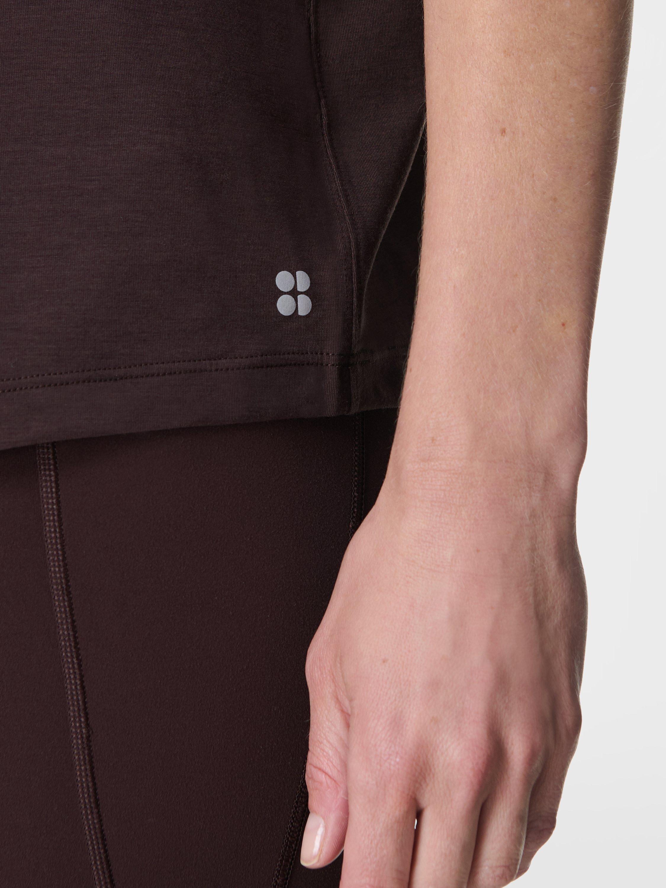 Product image 6 of 7, which shows Sweaty Betty Low Impact Easy T-Shirt, Sable Brown, XL