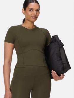 Sweaty Betty Lightweight Short Length Workout T-Shirt, Nori Green - view 2, Nori Green