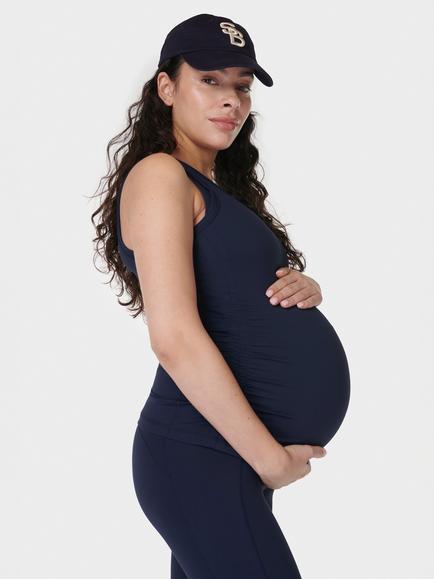 Sweaty Betty All Day Maternity Tank Top - view 2, Navy Blue