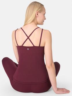 Sweaty Betty Ultimate Studio Twin Strap Tank Top - view 2, Garnet Red