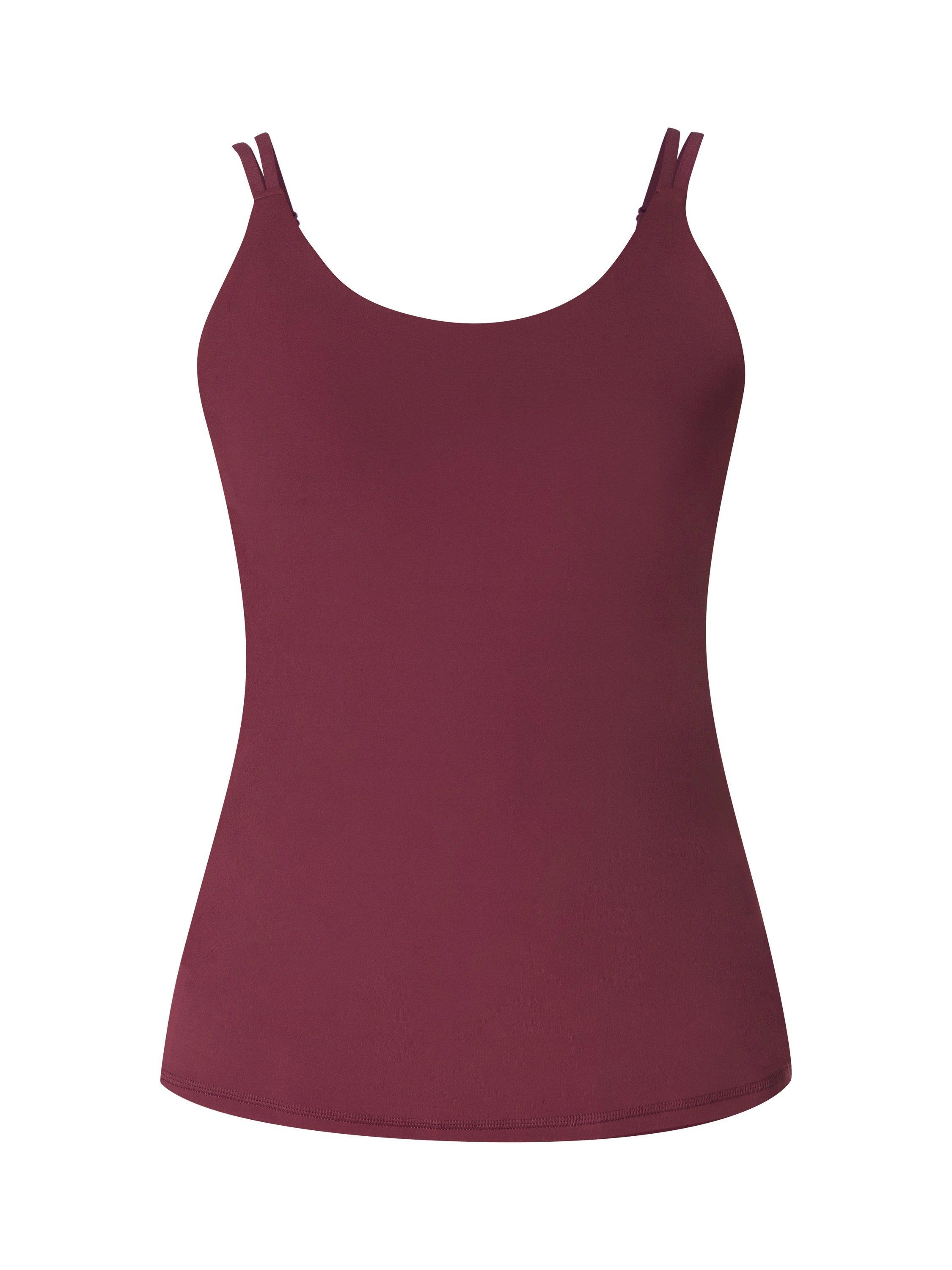 Product image 7 of 7, which shows Sweaty Betty Ultimate Studio Twin Strap Tank Top, Garnet Red, XS