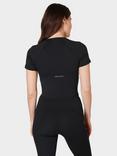 Sweaty Betty All Day Cropped T-Shirt, Black