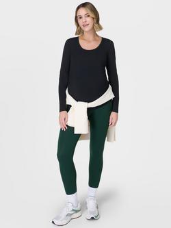 Sweaty Betty All Day Long Sleeve Maternity Top, Black - view 2, Black