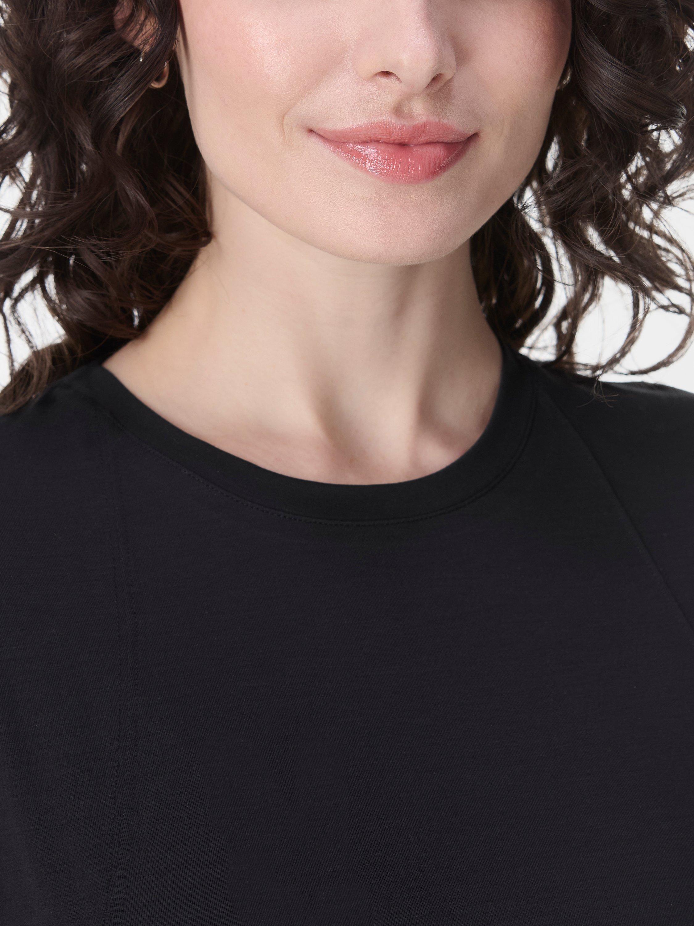 Product image 6 of 6, which shows Sweaty Betty Soft Flow Studio T-Shirt, Black, XXS
