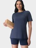 Sweaty Betty Longline T-Shirt, Navy Blue