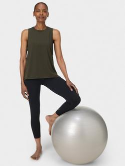 Sweaty Betty Soft Flow Studio Tank Top - view 2, Nori Green