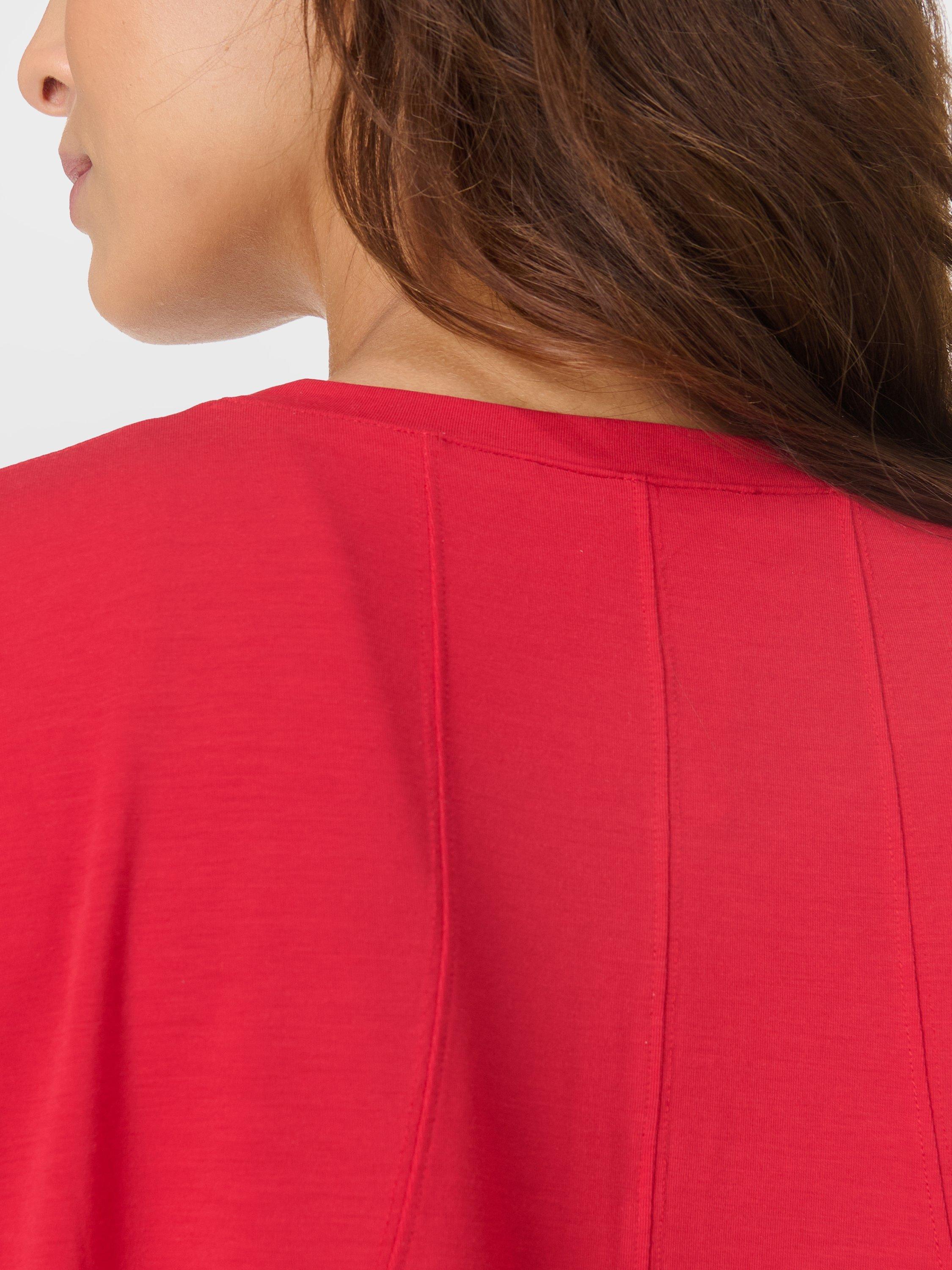 Product image 8 of 9, which shows Sweaty Betty Soft Flow Studio T-Shirt, Pepper Red, XXS