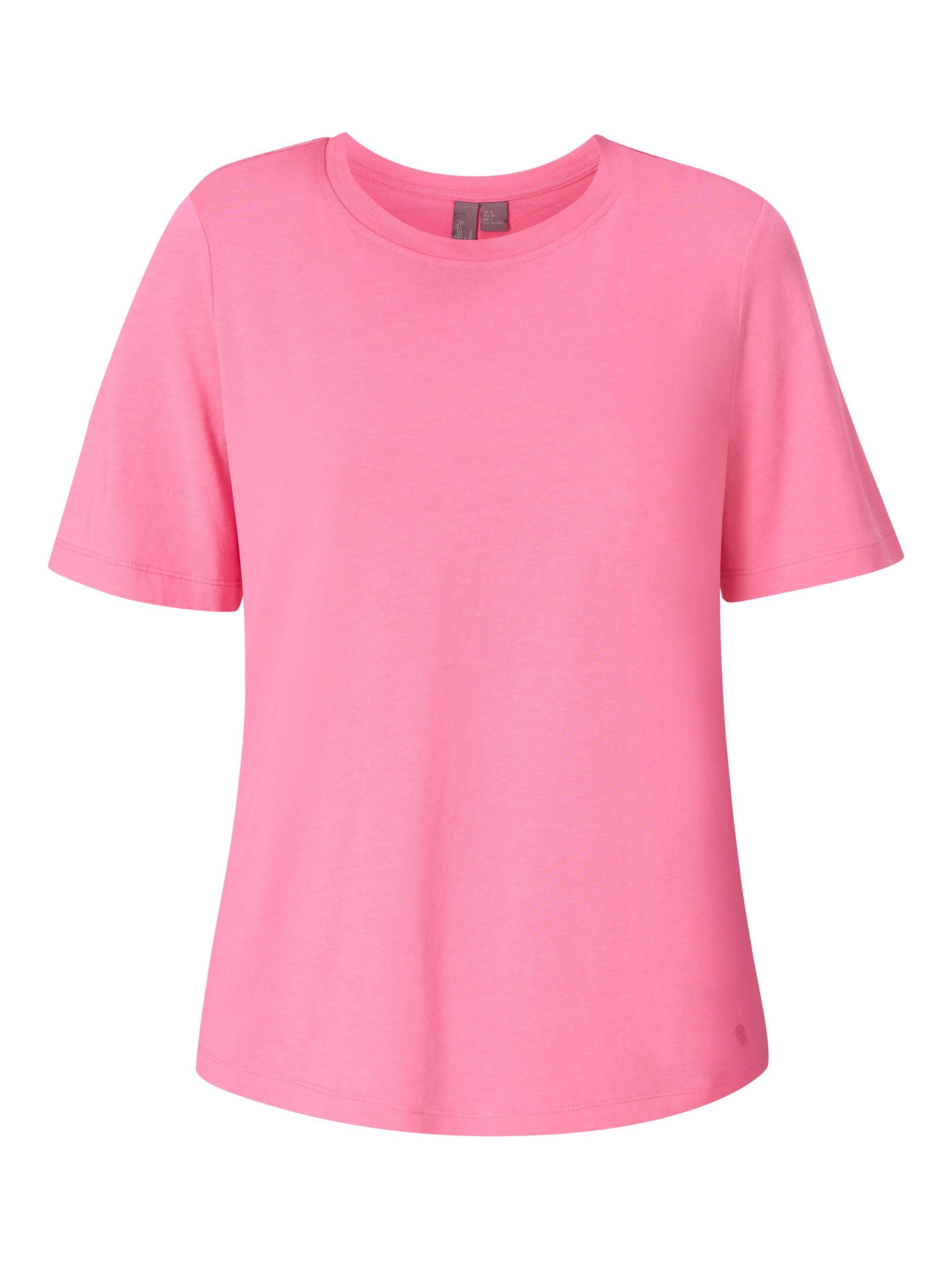 Product image 7 of 7, which shows Sweaty Betty Essential Organic Cotton Blend Crew Neck T-Shirt, Lollipop Pink, XXS