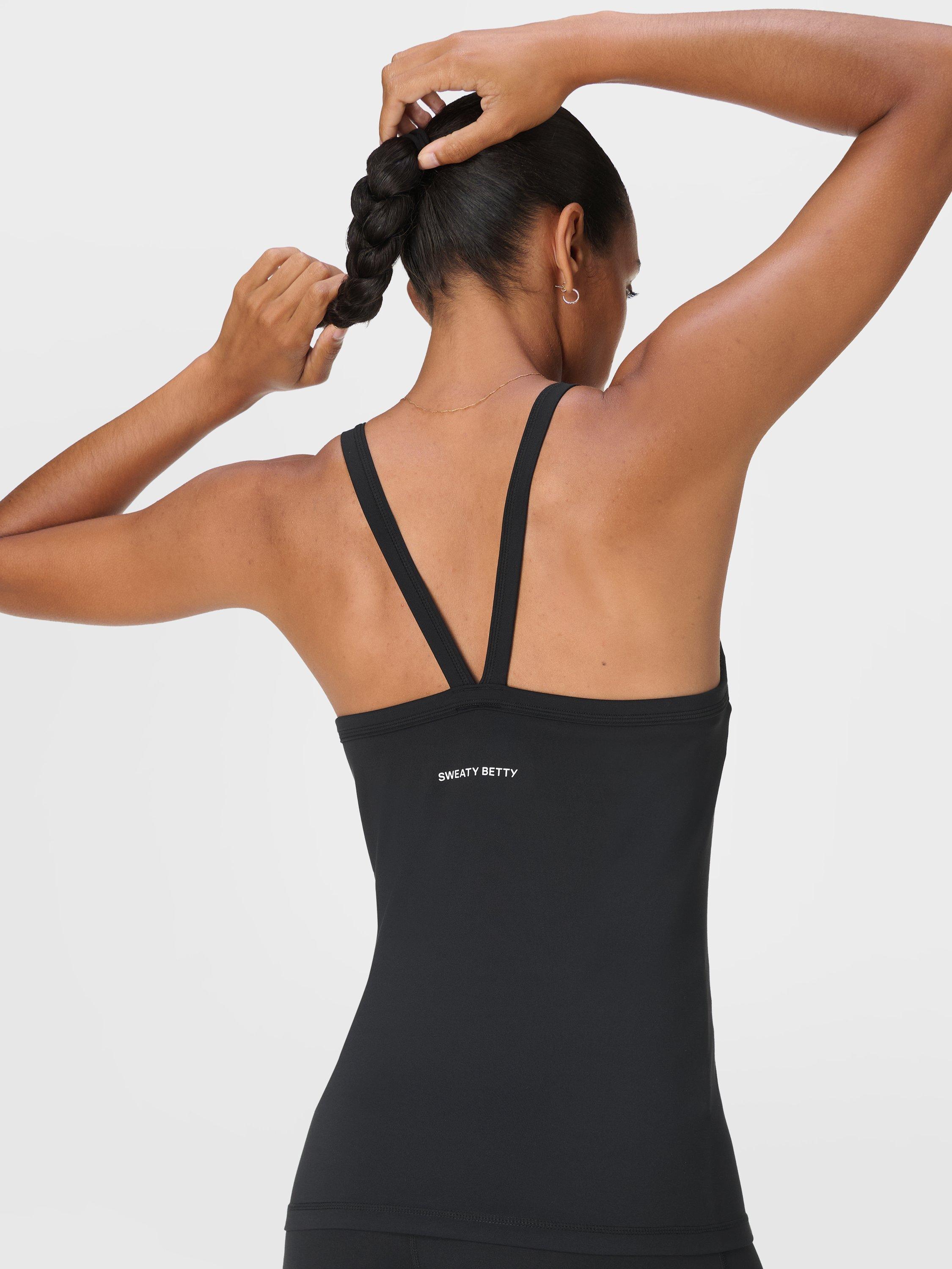 Product image 2 of 6, which shows Sweaty Betty Ultra Soft Low Impact Studio Top, Black, XXS
