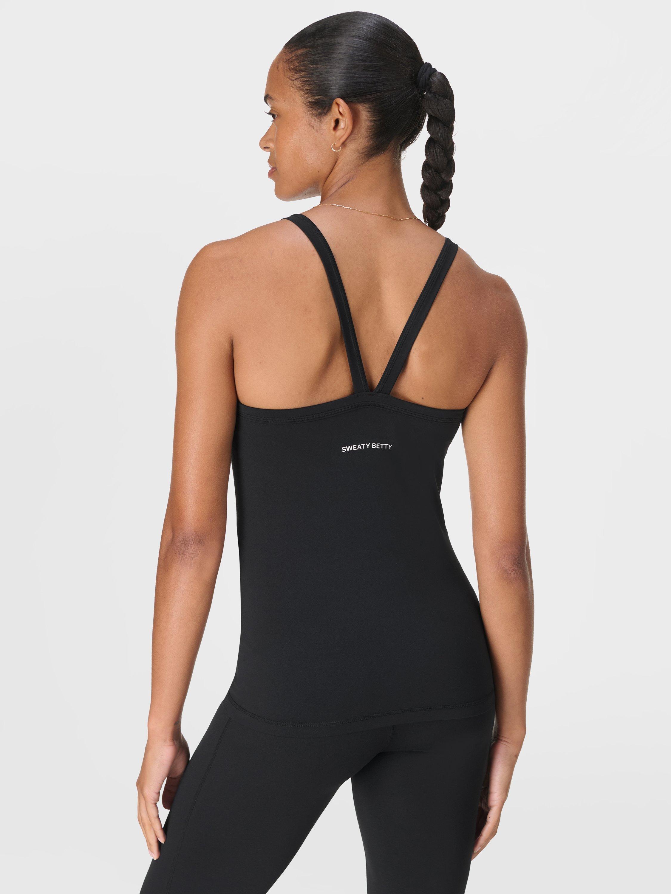Product image 4 of 6, which shows Sweaty Betty Ultra Soft Low Impact Studio Top, Black, XXS