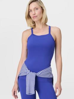 Sweaty Betty Ultra Soft Low Impact Studio Top - view 2, Rich Blue