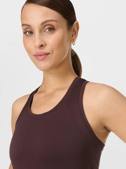 Sweaty Betty Athlete Seamless Workout Tank Top - view 2, Sable Brown