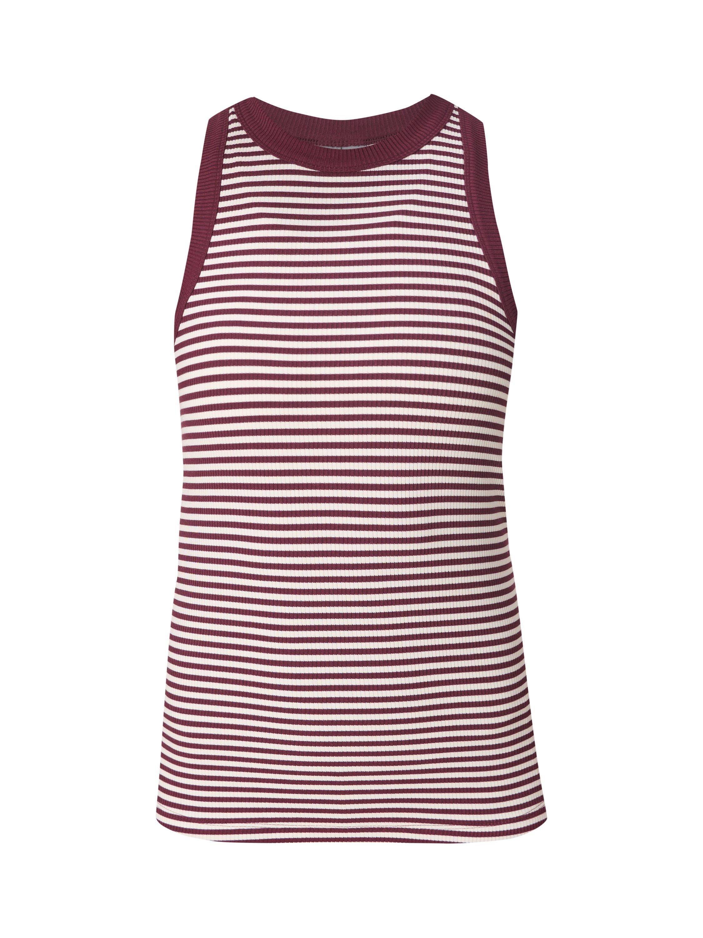 Product image 9 of 9, which shows Sweaty Betty Harper Racer Tank Top, Garnet Red/White, M