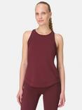 Sweaty Betty Breathe Easy Mesh Run Tank Top, Garnet Red