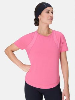 Sweaty Betty Breathe Easy Mesh T-Shirt - view 2, Lollipop Pink
