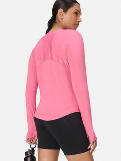 Sweaty Betty Breathe Easy Long Sleeve Top - view 2, Lollipop Pink