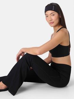 Sweaty Betty Ultimate Studio 32" Flare Trousers, Midnight Navy Blue - view 2, Black