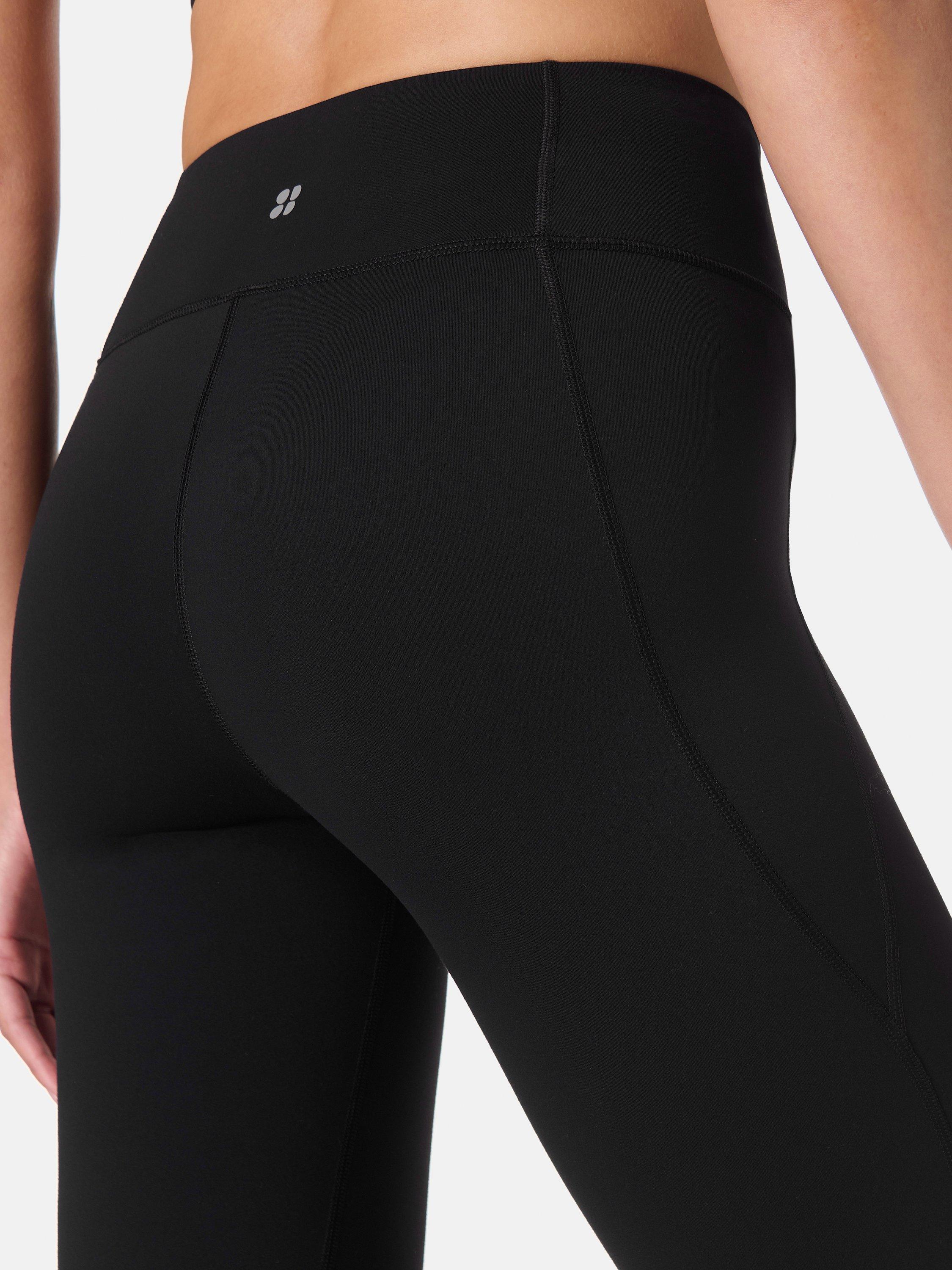 Product image 6 of 7, which shows Sweaty Betty Ultimate Studio 30" Flare Trousers, Black, XXS
