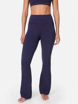 Sweaty Betty Ultimate Studio 30" Flare Trousers, Midnight Navy Blue