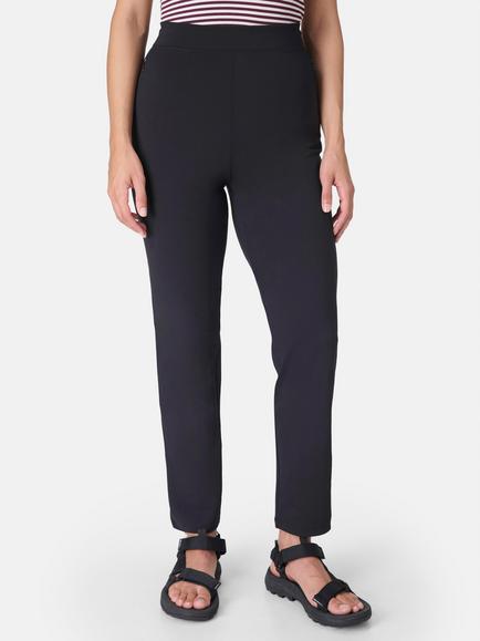 Sweaty Betty Slim Fit Trousers, L76cm, Black, Black
