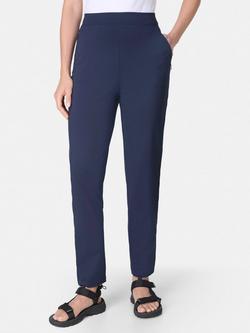 Sweaty Betty On The Move 30" Slim Leg Trousers, Navy Blue, Navy Blue