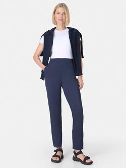 Sweaty Betty On The Move 30" Slim Leg Trousers, Navy Blue - view 2, Navy Blue