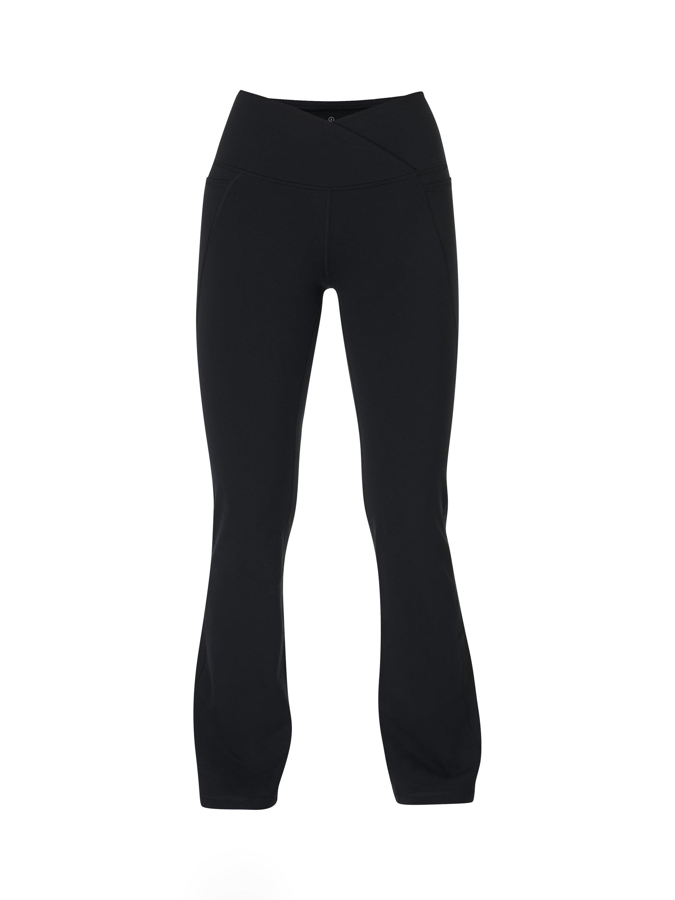 Product image 11 of 11, which shows Sweaty Betty Power Wrap Waist Bootcut 32" Workout Trousers, Black, S