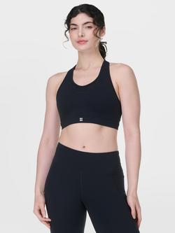 Sweaty Betty Power High Impact Sports Bra, Ultra Black Camo, Black
