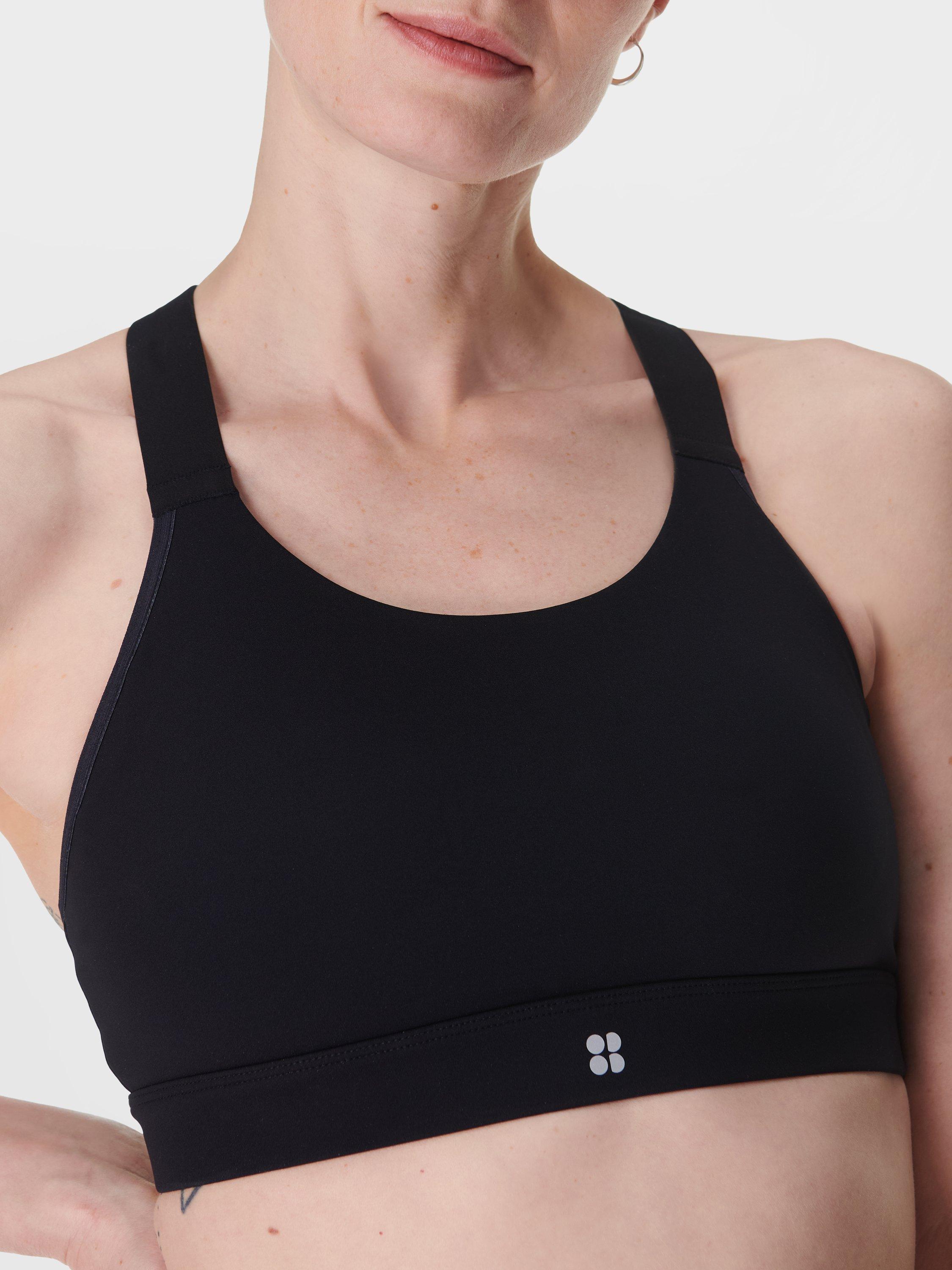 Product image 6 of 6, which shows Sweaty Betty Power Medium Support Seam-Free Bra, Black, XXS