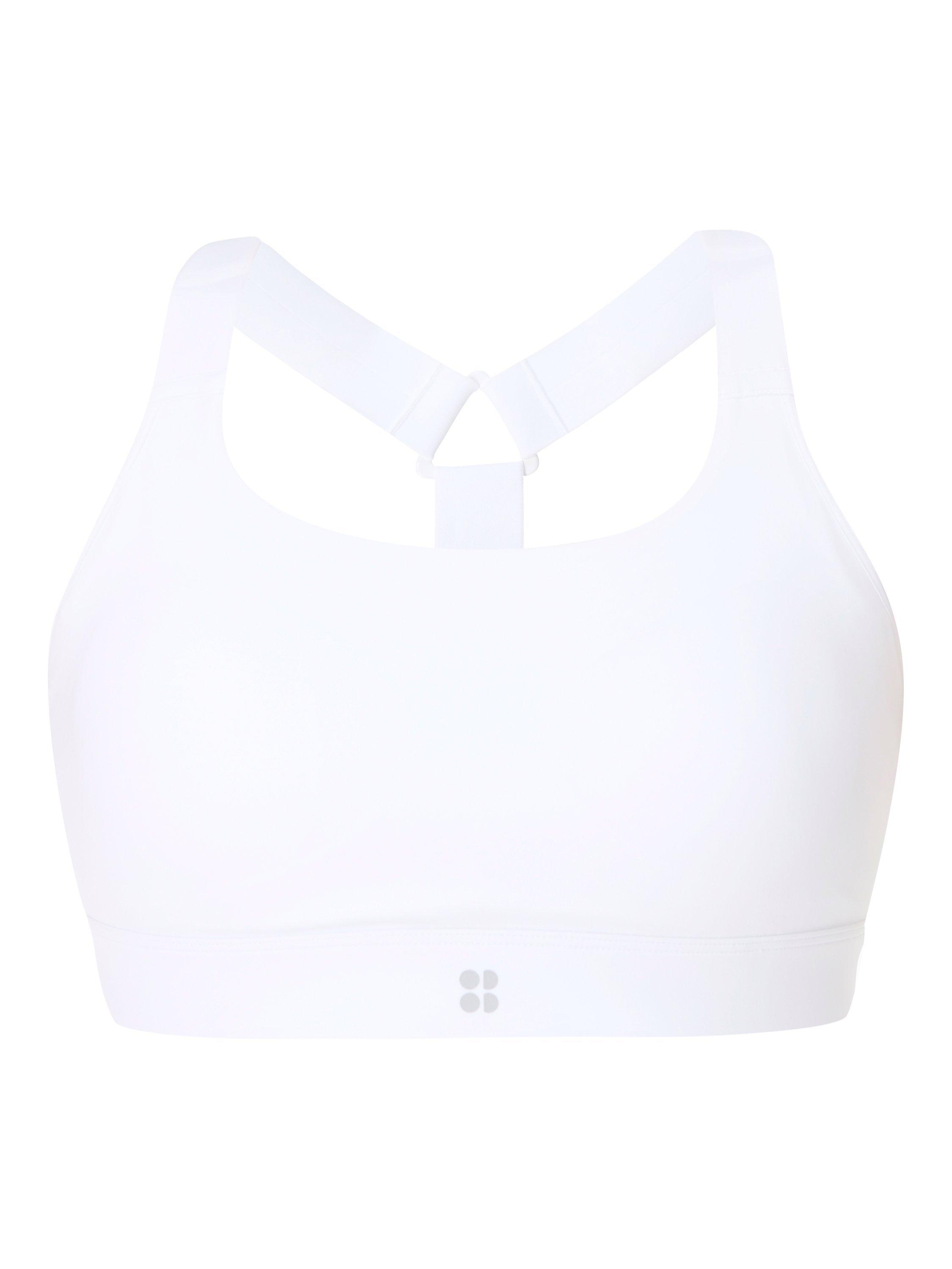 Product image 4 of 7, which shows Sweaty Betty Power Medium Support Seam-Free Bra, White, XXS