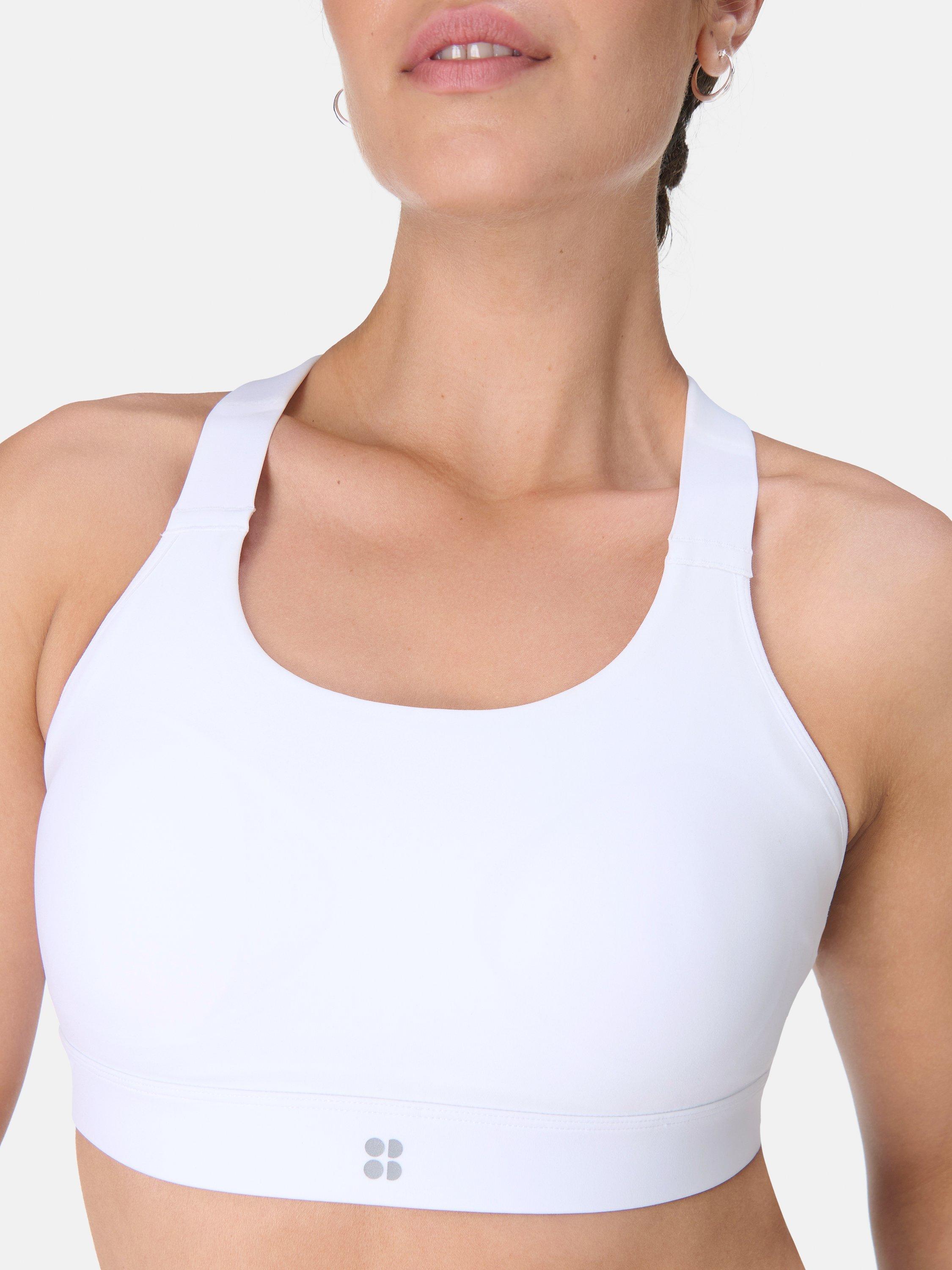 Product image 6 of 7, which shows Sweaty Betty Power Medium Support Seam-Free Bra, White, XXS